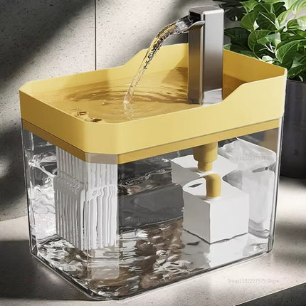 1.5L Auto Filter Cat Water Fountain - USB, Quiet Pump, Live Circulation for Cats & Small Dogs