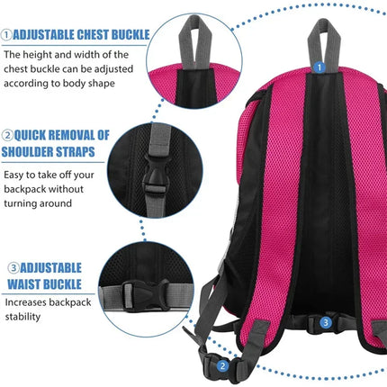 Foldable Front Pet Carrier Backpack - Breathable Mesh, S/M/L for Dogs & Cats 1-12kg