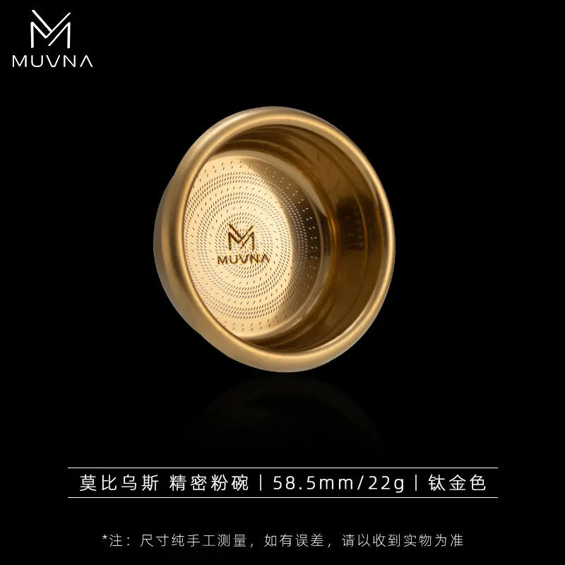 MUVNA Coffee Espresso Filter Baskets Precision MOBIUS M-055 51/53/58mm Coffee Machine Handle Extraction Powder Bowl 18/20/22g