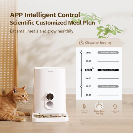 Automatic 5L Pet Feeder with WiFi Camera, APP Management & AI Voice, Cat Dog Feeding