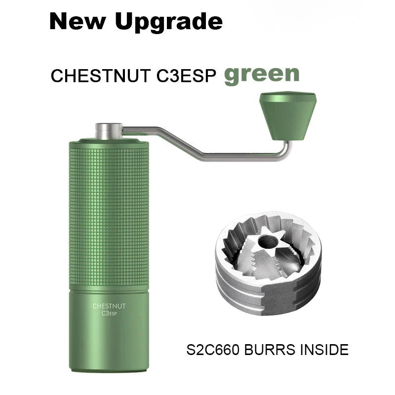 TIMEMORE Chestnut C3S / C3ESP Manual Coffee Grinder Upgrade All-metal Body & Anti-slip Design Portable Grinder S2C Burr Inside