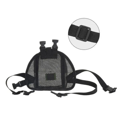 Mesh Nylon Pet Sling Carrier Handbag - Lightweight, All Seasons, Purple/Grey/Black/Blue