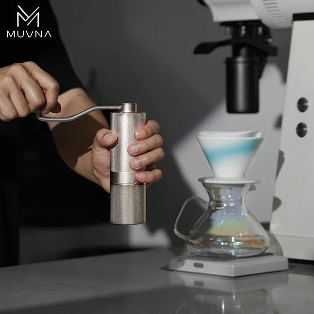 IN Stock MUVNA GM1 Adjustable Manual Coffee Grinder Coffee Grinder with Stainless Steel 38mm Conical Burr Portable Grinder