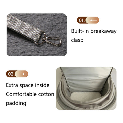 Airline-Fit Breathable Cat Carrier Backpack - 16x13x10in, up to 14lb/9lb, Multi-Vent, Beige