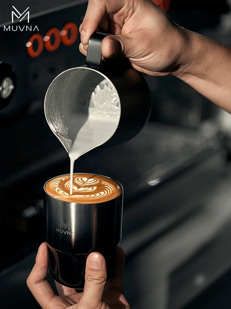 IN Stock MUVNA Coffee Insulated Cup, 260ML/450ML Outdoor Portable Ice Cup Travel Coffee Mug Spill Proof with Lid Car Thermos Cup