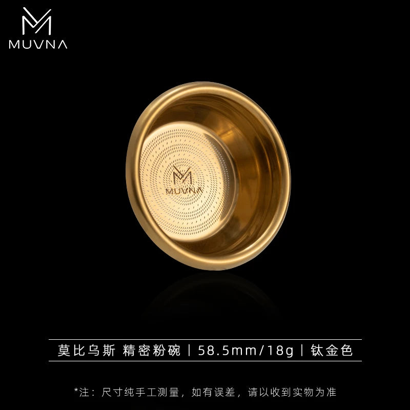 MUVNA Coffee Espresso Filter Baskets Precision MOBIUS M-055 51/53/58mm Coffee Machine Handle Extraction Powder Bowl 18/20/22g
