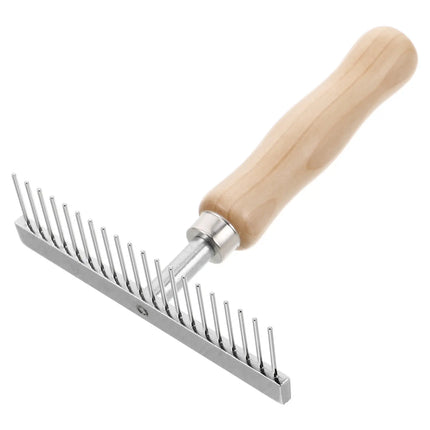 Stainless Steel Dematting Comb & Deshedding Brush for Dogs, Horses & Livestock