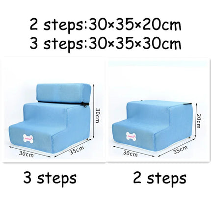 Hot Dog House Dog Stairs Pet  Stairs for Small Dog Cat Pet Ramp Ladder Anti-slip Removable Dogs Bed Stairs Pet Supplies