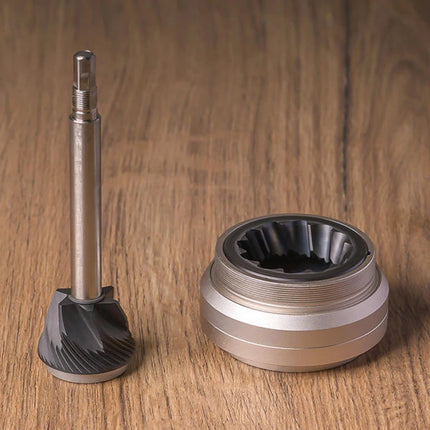 NEW2023 1zpresso JE plus manual coffee grinder  sus420 stainless steel titanium plated  47mm burr  6core