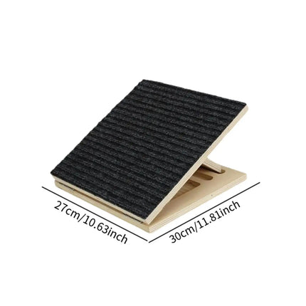 Adjustable Wooden Dog Ramp for Stairs - Compact Non-Slip Step for Small Dogs & Cats