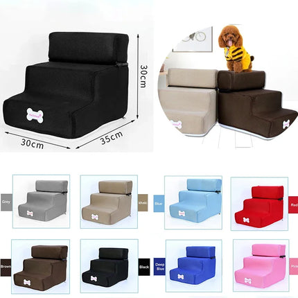 Hot Dog House Dog Stairs Pet  Stairs for Small Dog Cat Pet Ramp Ladder Anti-slip Removable Dogs Bed Stairs Pet Supplies