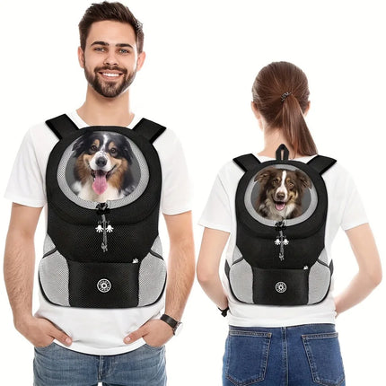 Dog Front Carrier Backpack for Biking, Hiking & Camping - Breathable Nylon, S/M/L, 5-11kg