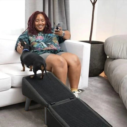 Foldable Dog Ramp for Bed & Vehicle - Non-Slip, Supports up to 50kg