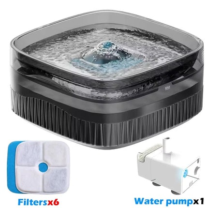 5.5L Large Automatic Dog & Cat Water Fountain - Multi-Pet Dispenser with Filter