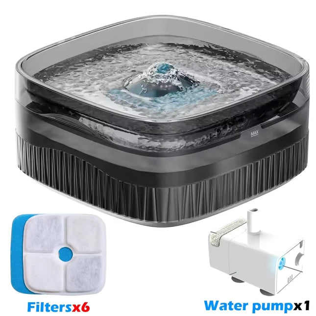 5.5L Large Automatic Dog & Cat Water Fountain - Multi-Pet Dispenser with Filter