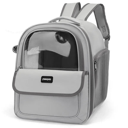 Large Transparent Space Capsule Cat Backpack - Breathable Portable Carrier, XXL up to 10kg