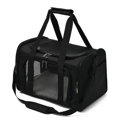 Airline Approved Nylon Pet Carrier - 43x28x28cm, Claw-Defense Mesh, up to 8kg, 5 Colors