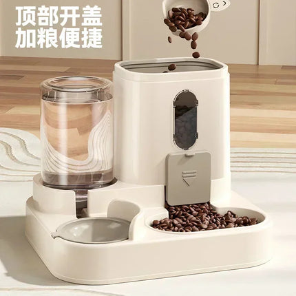 Q5-Pet Drinking Fountain All-in-One Dog Bowl Water Dispenser with Automatic Control and Waste-Free Design