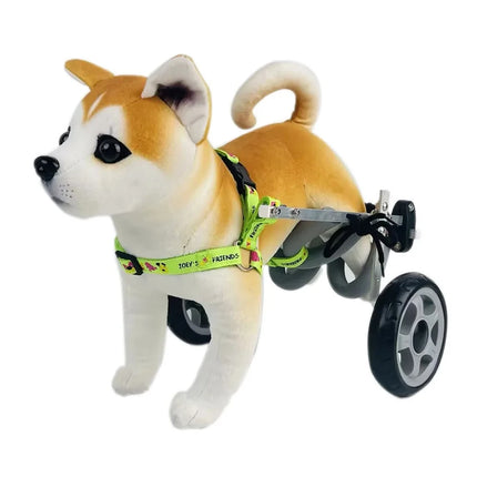 Disability Pet Dog Wheelchair Hind Limb Booster Aluminum Alloy Cart Teddy Golden Hair Hind Leg Assistance Exercise Brace Walker