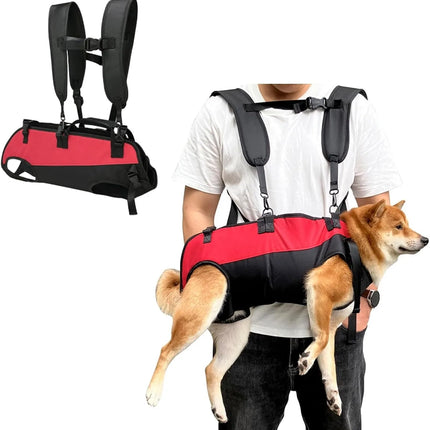 Dog Support Backpack Carrier - Lift Assist for Senior, Injured & Disabled Dogs on Stairs & Cars