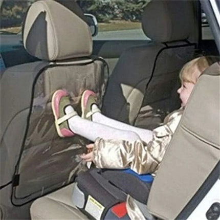 Car Seat Back Kick Mat Protector for Kids & Pets - Anti-Mud PVC Cover, 58x44cm
