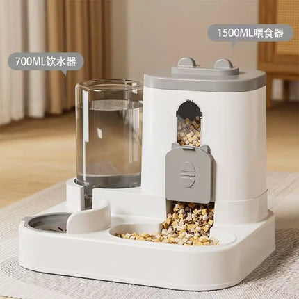 Q5-Pet Drinking Fountain All-in-One Dog Bowl Water Dispenser with Automatic Control and Waste-Free Design