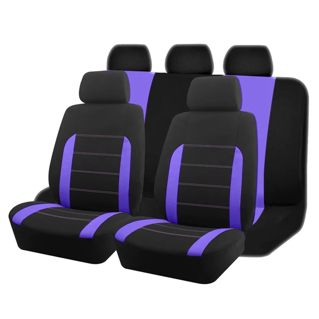 Universal Car Seat Covers Full Set - Polyester Fabric, Fits Most Cars, SUVs & Trucks
