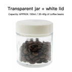 clear jar white lid