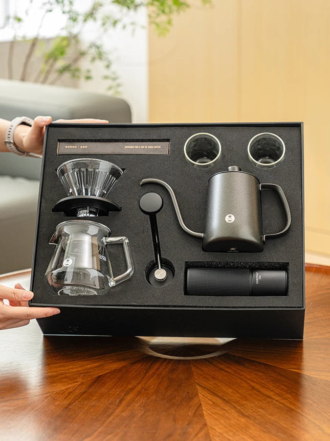 In Stock Timemore Chestnut C2S C3S Manual Coffee Grinder Set Include Coffee Pot Coffee Measuring Spoon Thermometer Barista Tools