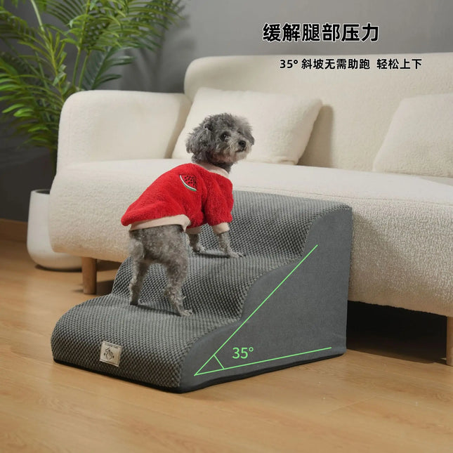 Pet Stairs Dog Bedding Steps Climbing Slopes Small Elderly Dog Ladder Bedside Sofa Puppy for Small Dogs