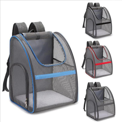 Fully Transparent Foldable Pet Backpack - Breathable Portable Carrier for Dogs & Cats
