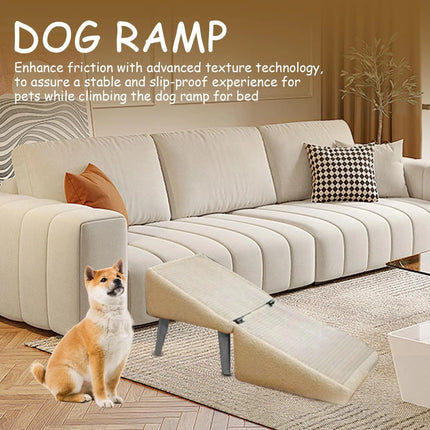 Foldable Dog Ramp for Bed & Vehicle - Non-Slip, Supports up to 50kg