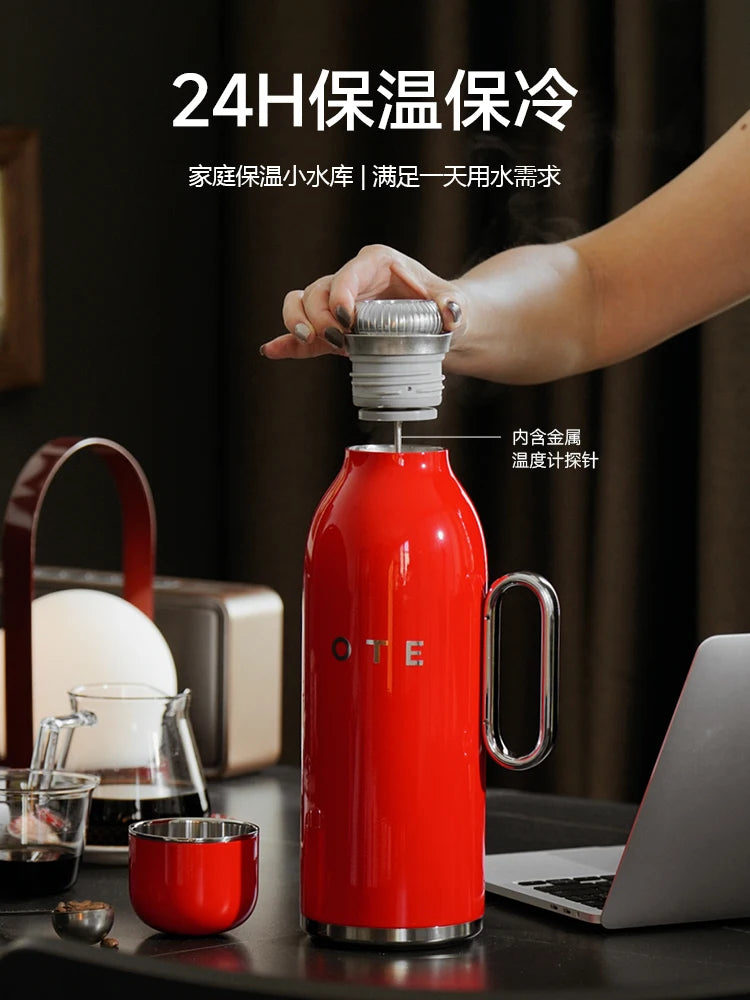 IN Stock OTE Insulating Pot Stainless Steel Liner High Capacity 600ML Vacuum Flask Insulated Portable Sealing Up Water Bottle