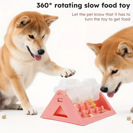 Interactive Dog Food Dispenser Toy - Puzzle Feeder with Leak-Proof Design, Slow-Feeding Design & Durable PP Material for Dogs