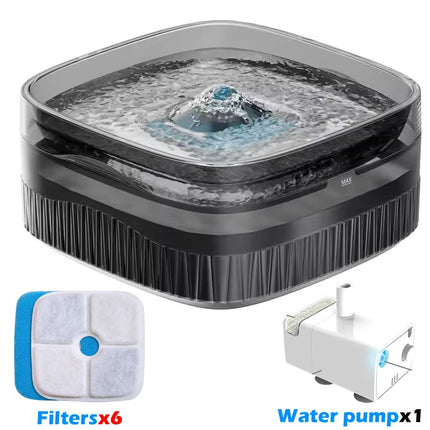 5.5L Large Automatic Dog & Cat Water Fountain - Multi-Pet Dispenser with Filter