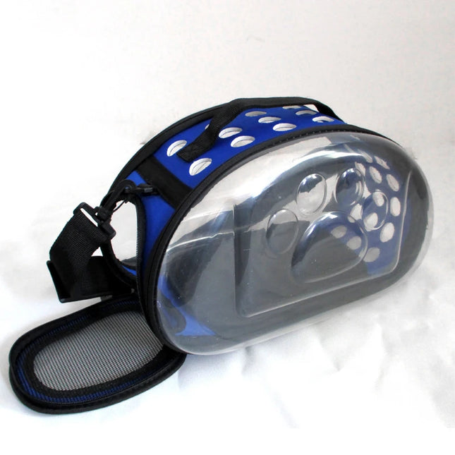 EVA Foldable Transparent Pet Carrier - S(35x20x22cm, up to 1.5kg) / L(42x33x28cm, up to 4kg), 5 Colors