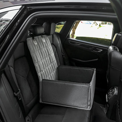 Dog Car Seat Cover with Middle Armrest - Side-Open Waterproof Oxford Fabric Pet Travel Mat