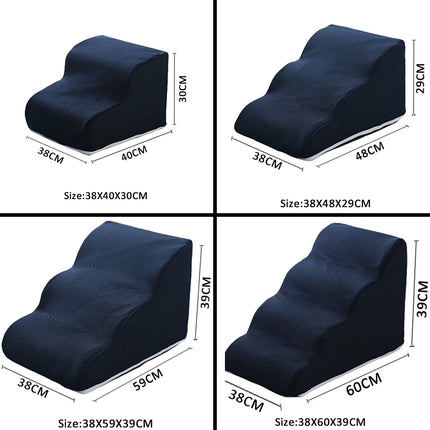 Pet Ladder Steps - Non-Slip Dog & Cat Ramp for Sofa and Bed (2/3/4 Steps)