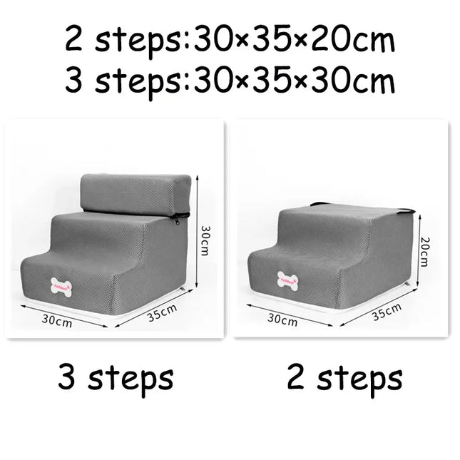 Hot Dog House Dog Stairs Pet  Stairs for Small Dog Cat Pet Ramp Ladder Anti-slip Removable Dogs Bed Stairs Pet Supplies