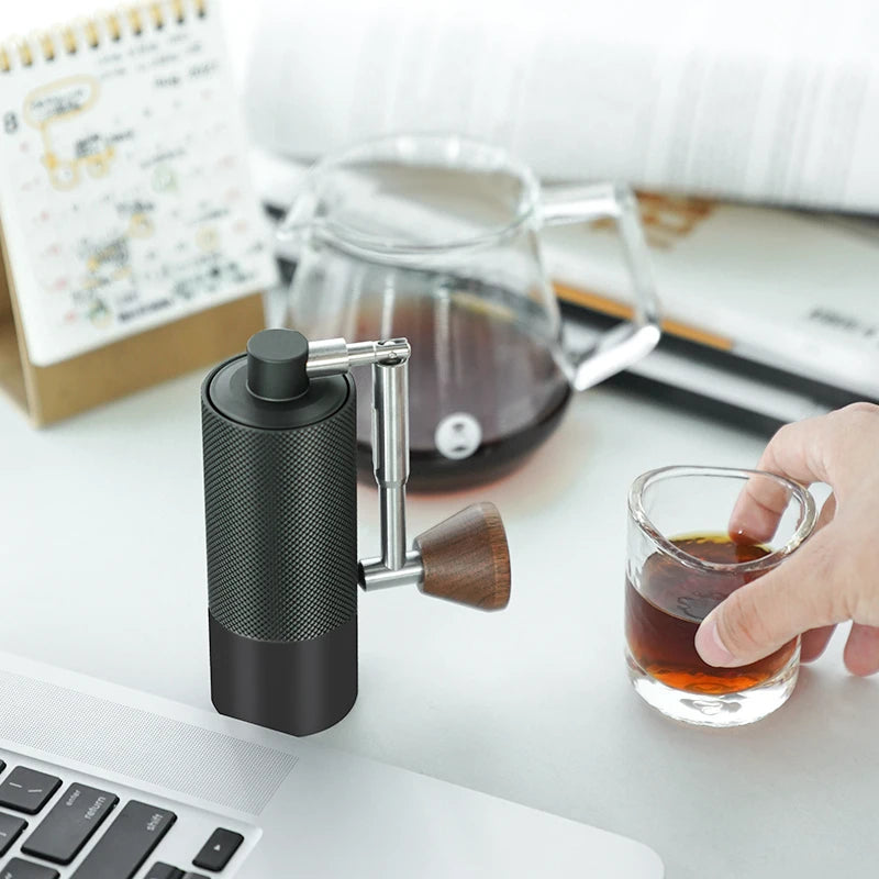 TIMEMORE Nano3 Manual Coffee Grinder Hand-Cranked Mill Precision Grinding with S2C660 Burrs Folding Crank for Convenient Storage