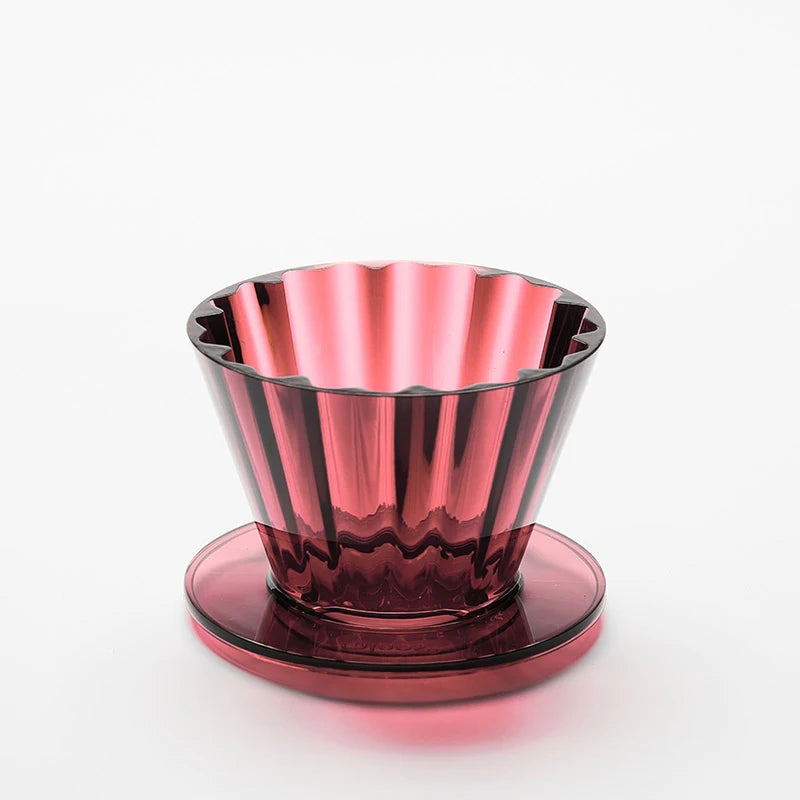 Cupcake Coffee Dripper 1-2Cups,Pour-over Coffee Brewer,BPAfree,Compatible with basket filters,boosts clarity and layered flavors