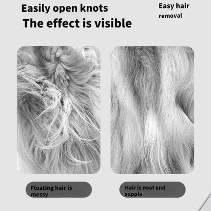 Double-Sided Dog & Cat Grooming Brush - Undercoat Rake & Pin Brush for All Coat Lengths