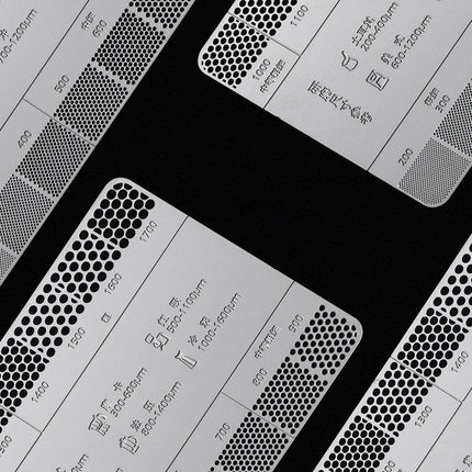 Ground Coffee Grind Reference Card Size 200-1700um Coffee Accessories Conversion Card For Common Brewing Related Conversions