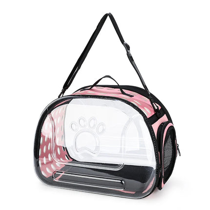 EVA Foldable Transparent Pet Carrier - S(35x20x22cm, up to 1.5kg) / L(42x33x28cm, up to 4kg), 5 Colors