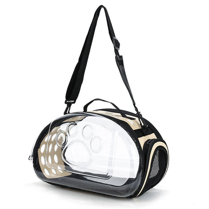 EVA Foldable Transparent Pet Carrier - S(35x20x22cm, up to 1.5kg) / L(42x33x28cm, up to 4kg), 5 Colors