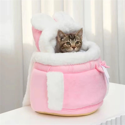 Winter Warm Dog Carrier Backpack for Small Dogs - Velvet, S/M/L for Chihuahua & Yorkshire