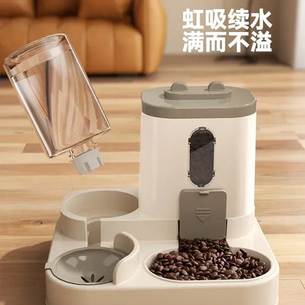 Q5-Pet Drinking Fountain All-in-One Dog Bowl Water Dispenser with Automatic Control and Waste-Free Design