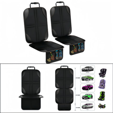 Car Seat Protector Cover for Kids & Pets - Non-Slip, Waterproof Oxford Fabric with Storage Pockets