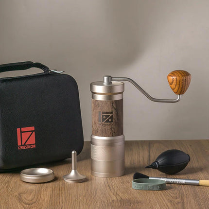 NEW2023 1zpresso JE plus manual coffee grinder  sus420 stainless steel titanium plated  47mm burr  6core