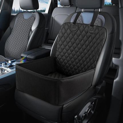 Dog Car Booster Seat - Waterproof Semi-Enclosed Oxford Fabric with Anti-Slip Base, 50x41x24cm
